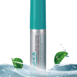 Longrich Mouth Freshener is a versatile spray that effectively eliminates mouth odor, provides antioxidant protection, alleviates cold symptoms, and promotes nasal decongestion. It is enriched with green tea extract and can be used with warm water to relieve cold symptoms.